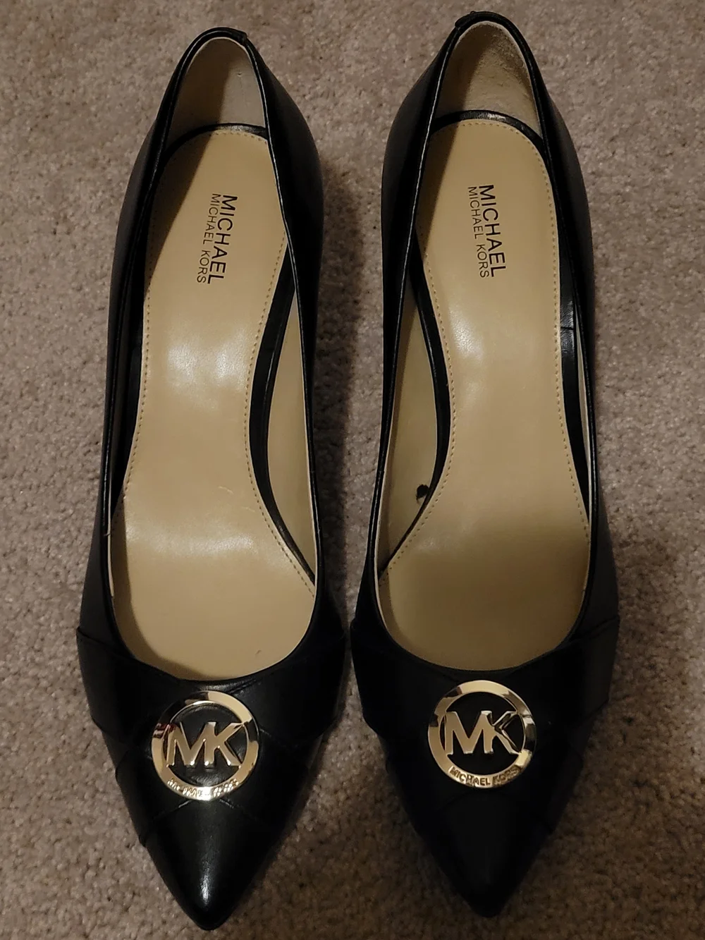 Michael Kors Black Leather Pointed-Toe 3
